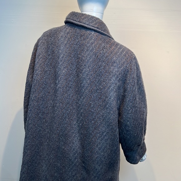 Woman’s Vtg Wool Grey Puffy Sleeves Size 2X Coat - Picture 10 of 14